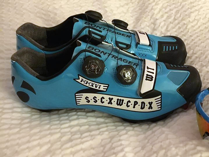 custom painted cycling shoes