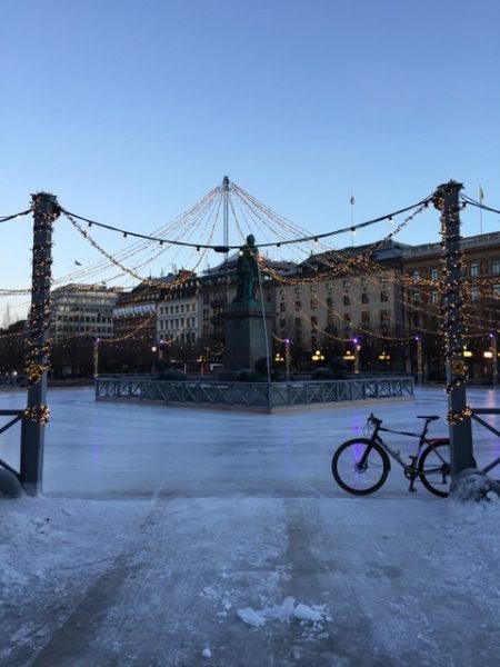bikerumor pic of the day stockholm sweden ice skating rink, cycling the city