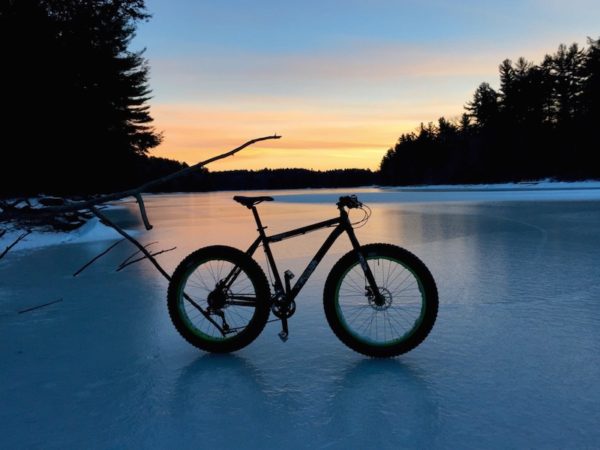 bikerumor pic of the day Evening ride on Upper Highland Lake at Daughters of the American Revolution State Park, Goshen, Mass