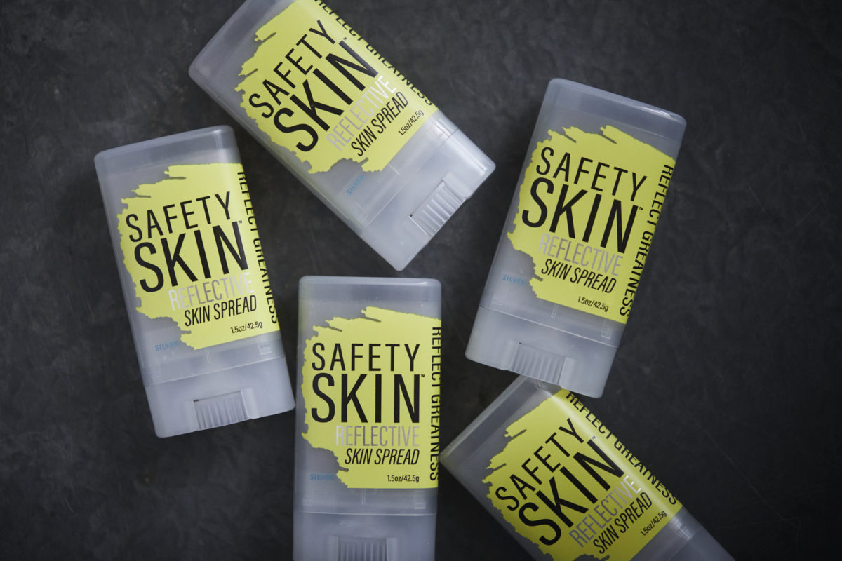Found: Safety Skin Reflective Spread makes your body shine