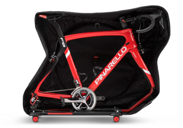 Scicon Aerocomfort 3 bicycle travel case keeps handlebars and saddle installed