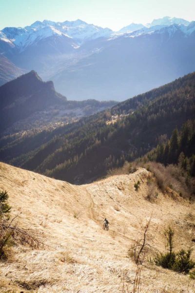 bikerumor pic of the day Ovronnaz, Switzerland, above the Rhône Valley