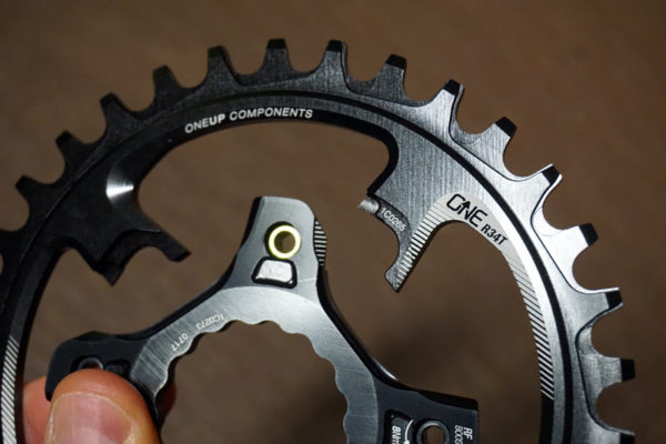 OneUp Components Switch quick swap 1x mountain bike chainrings installation and actual weights
