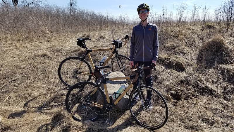 Bikerumor Pic Of The Day: Father/Son Bamboo Bike Project On The Wild Goose Trail, Wisconsin