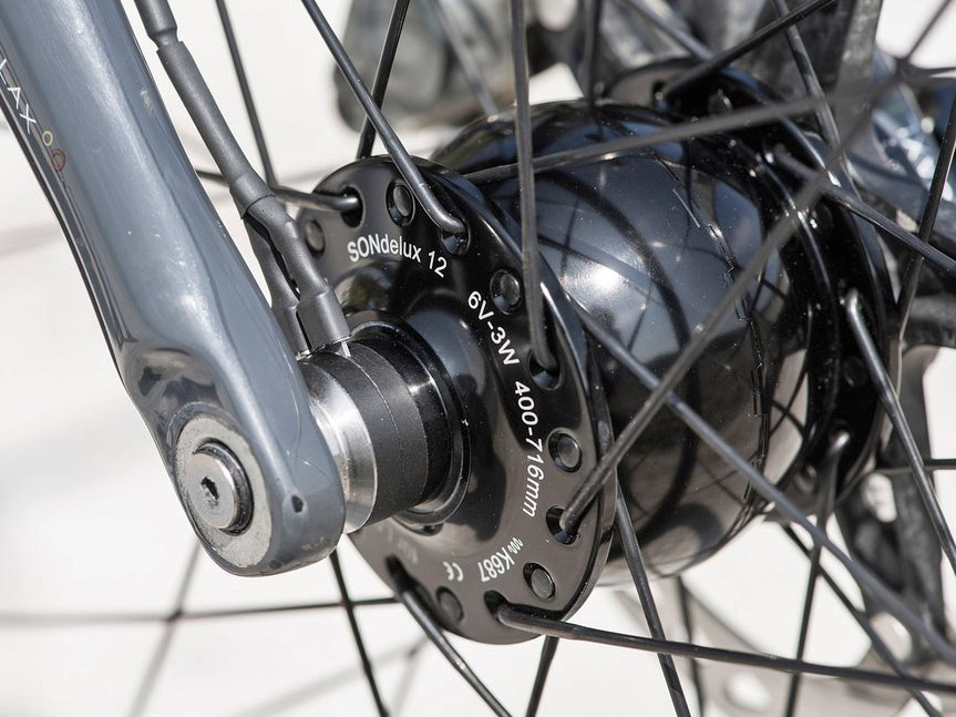 Hunt x SON x CeramicSpeed, Hunt 30 Carbon Dynamo Disc dynamo generator hub gravel bike wheelset with ceramic bearings