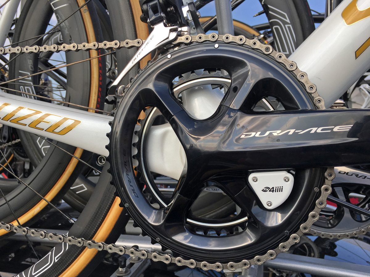 Spotted: 4iiii dual sided power meter on Shimano R9100 Dura-Ace crankset