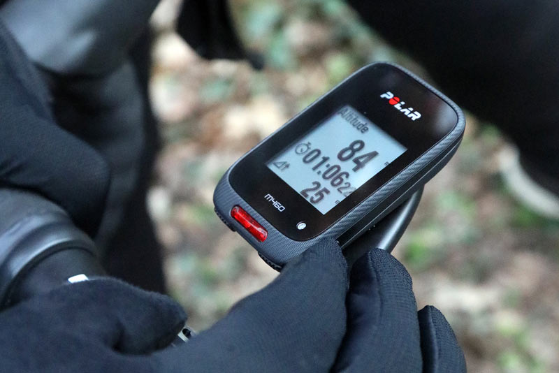 Polar M460 GPS cycling computer with live Strava segments sync and smart training features