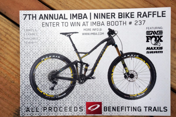 2017 Niner IMBA bike giveaway fundraiser