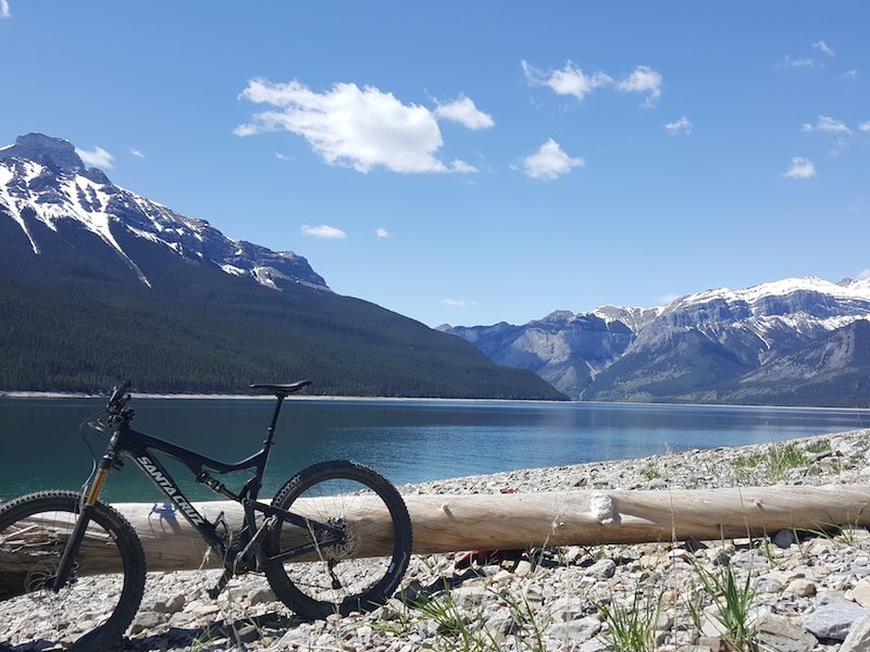 bikerumor pic of the day Lake Minnewanka, Banff Alberta