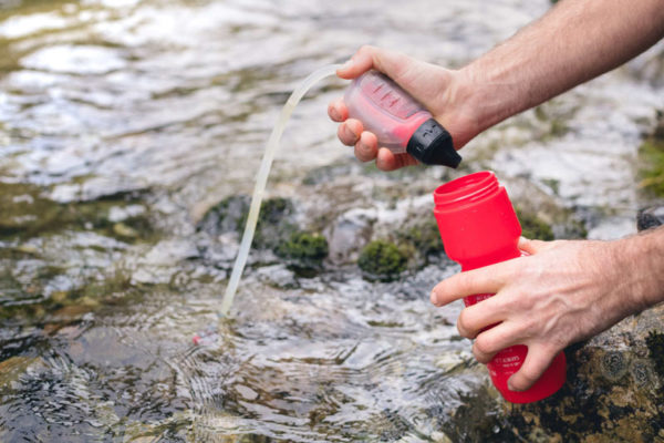 MRP Trailshot portable water purifier for hiking camping and backcountry exploring