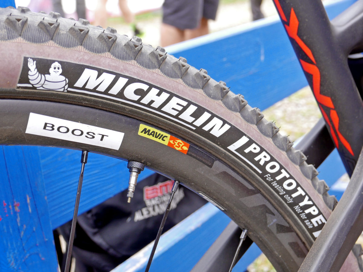 Spotted: Michelin testing prototype XC race mountain bike tire casings