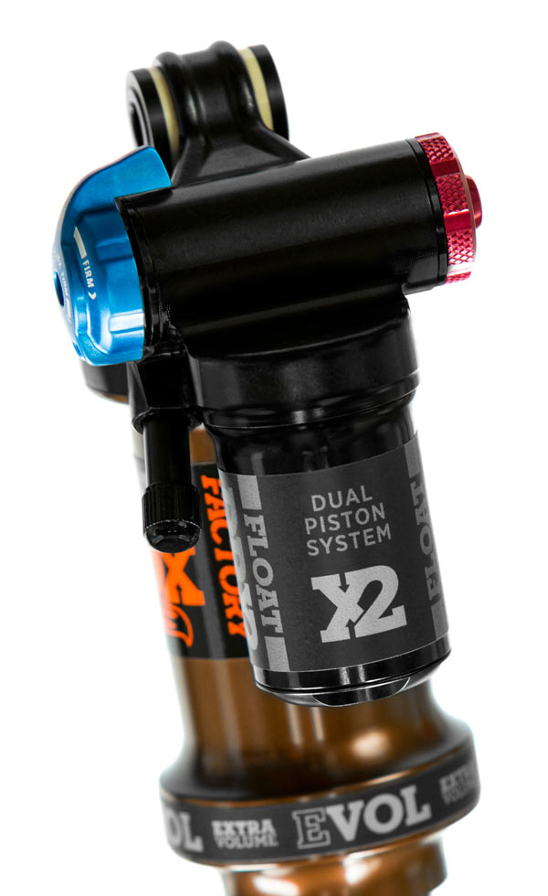 2018 Fox DPX2 air shock blends EVOL, DPS & X2 for light weight 