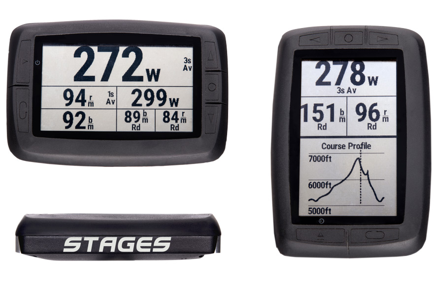 Stages Dash GPS head unit & Link training set to power workouts on the bike
