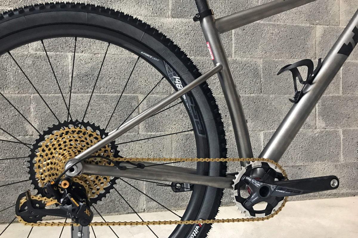 Sneak Peek: TRed Hedera grows a pseudo softail titanium XC 29er mountain bike