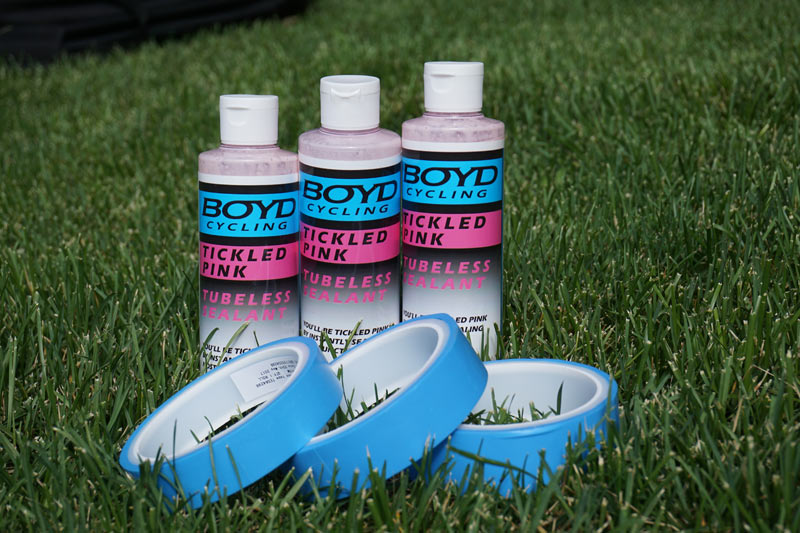 Boyd Cycling’s new bubble gum tire sealant, wheel bag backpack & Ready to Ride program