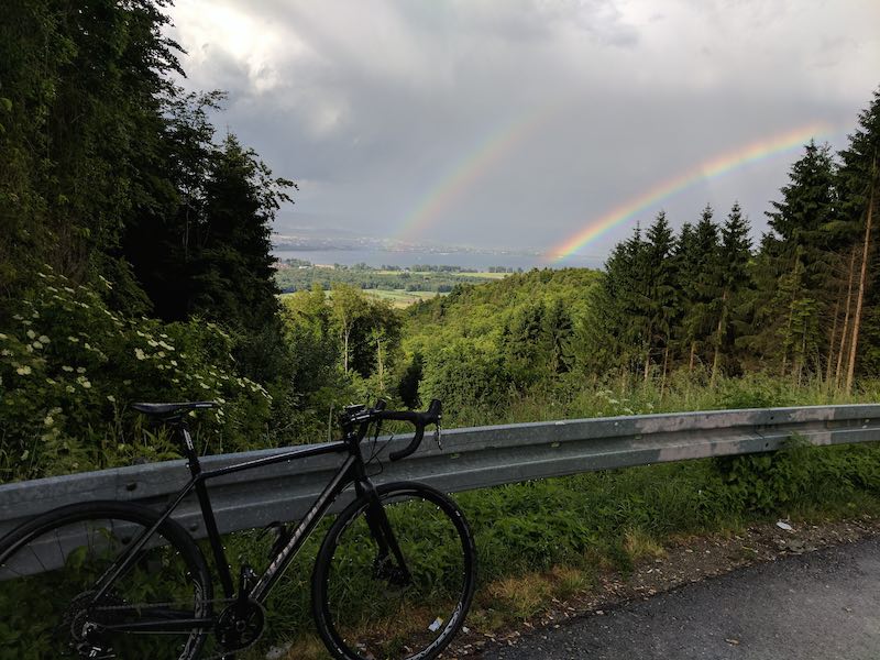 bikerumor pic o' the day double rainbow over lake constance in germany.