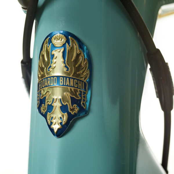 Bianchi Specialissima Pantani limited 20th Anniversary edition lightweight carbon race road bike headtube badge