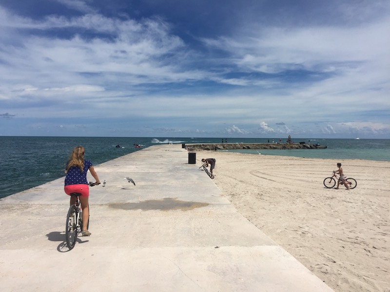 bikerumor pic of the day atlantic way trail in Bal Harbour, Florida
