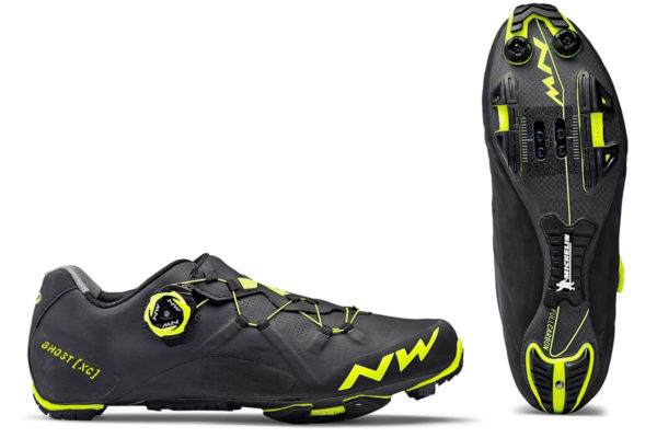 Northwave Ghost XC carbon sole Xframe lacing CX cross-country race mountain bike shoes black