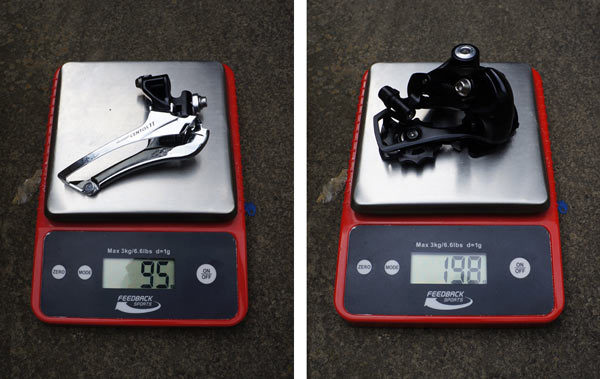 Microshift Centos 11 speed road bike group review and actual weights