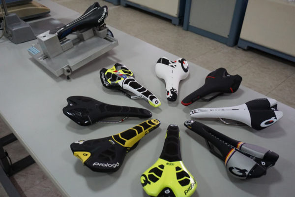 Prologo saddle factory tour shows testing and quality control