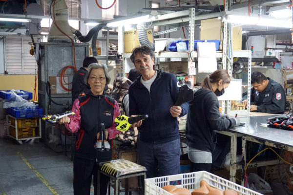 Prologo saddle factory tour with hosts Stella and Salvatore