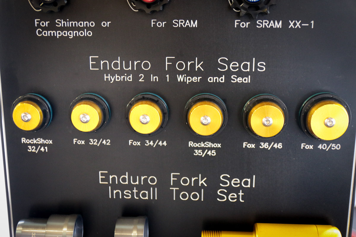 EB17: Enduro adds true GXP specific bottom brackets, beautiful fork seal tool kit