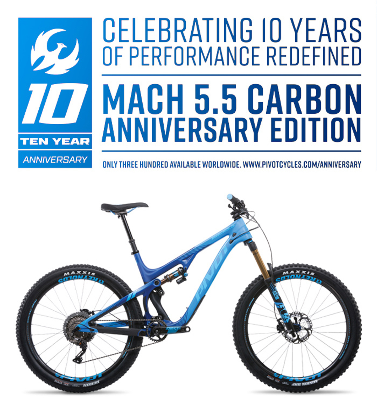 Pivot turns 10 with limited Anniversary Edition Mach 5.5 Carbon Trail bikes