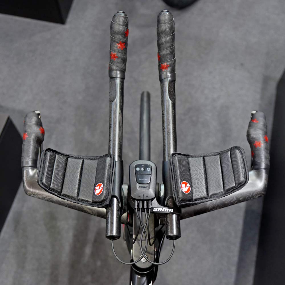 TRed Levriero TT narrow fillet-brazed steel time trial bike Vision Trimax carbon bar