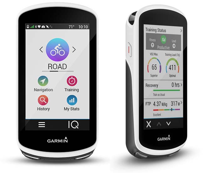 Garmin edge 1030 gps cycling computer with route recommendations and training data from Firstbeat
