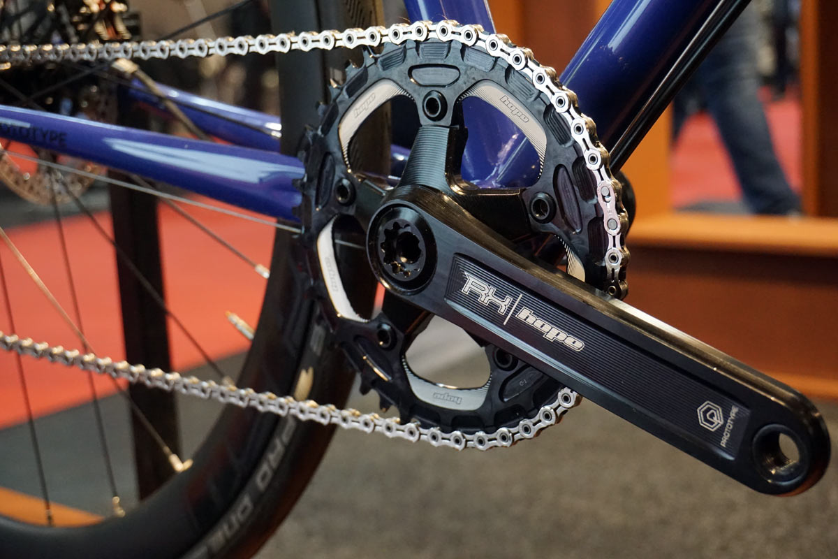Hope revives V6ti monster brakes, plus hydro calipers for Campagnolo, prototype road cranks & more!