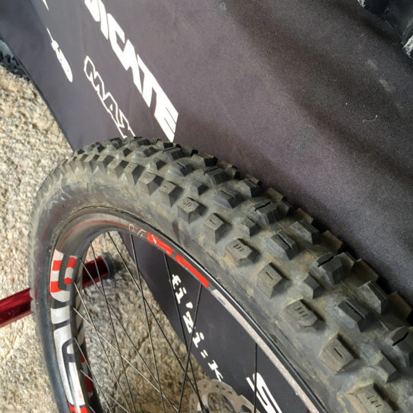 Maxxis Assegai prototype downhill mountain bike tires for santa cruz syndicate world cup DH team and Greg Minnaar