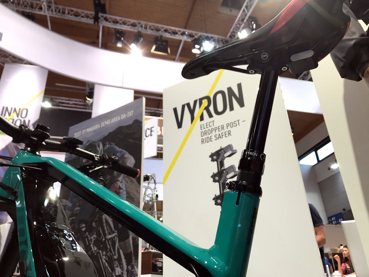 EB17: Magura Vyron wireless dropper post speeds up, brake upgrade kits & anti-lock for e-bikes