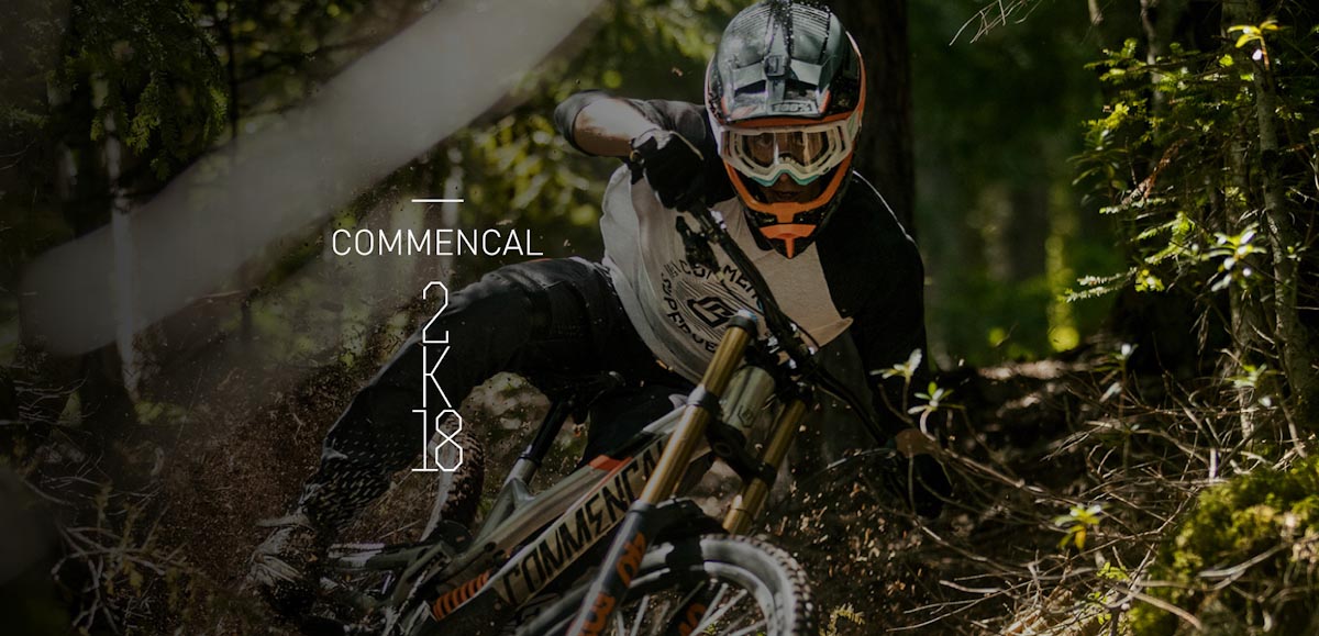 Commencal 2018 bikes promo shot