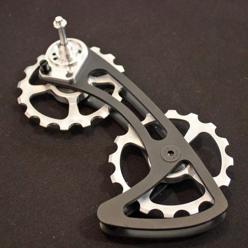 Cycling Ceramic Oversized Pulley Wheel System oversized low-friction rear derailleur replacement pulley wheels and cage Oversized Derailleur Pulley cage