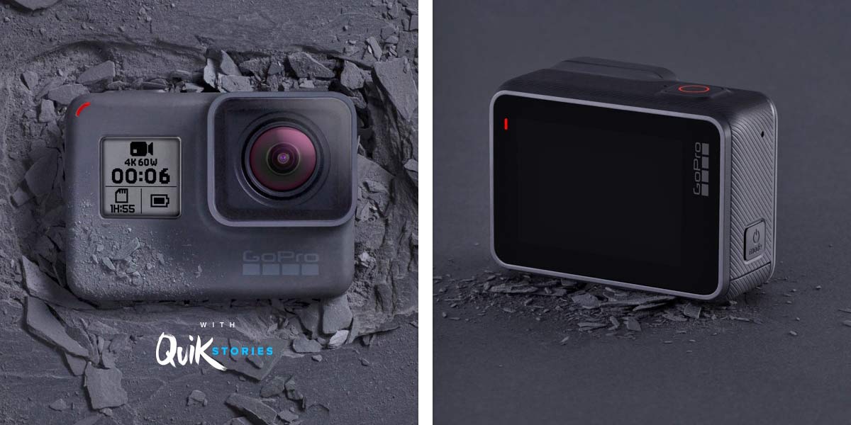 GoPro Hero6 Black updated 4K60 1080p240 compact waterproof action cam sports camera Quick Stories  QuikStories