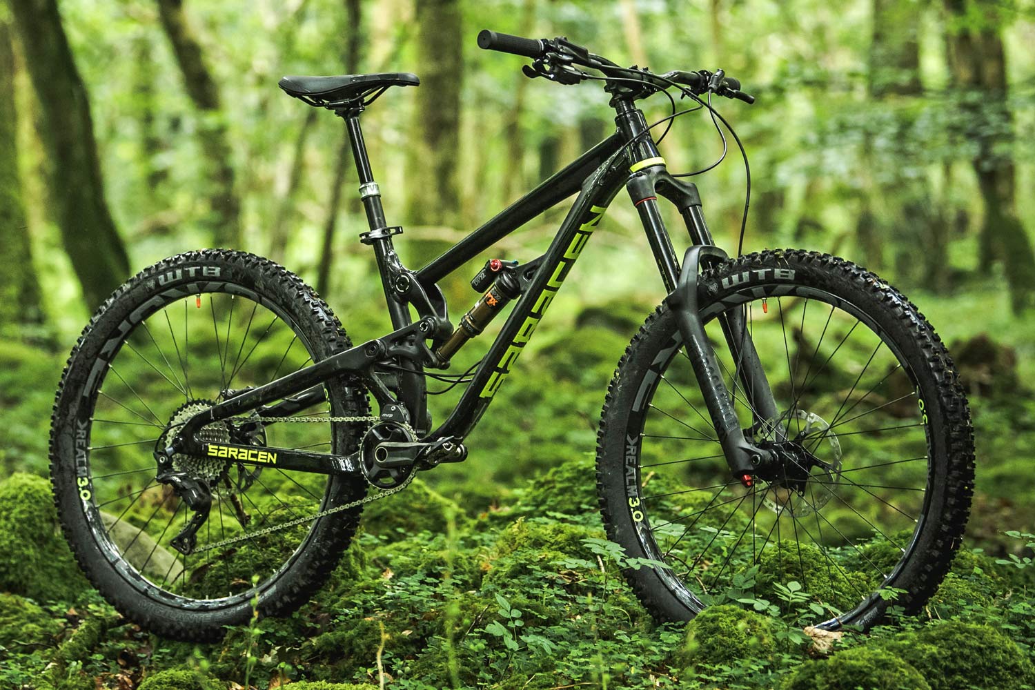 Saracen Ariel Elite alloy 165mm enduro mountain bike forest