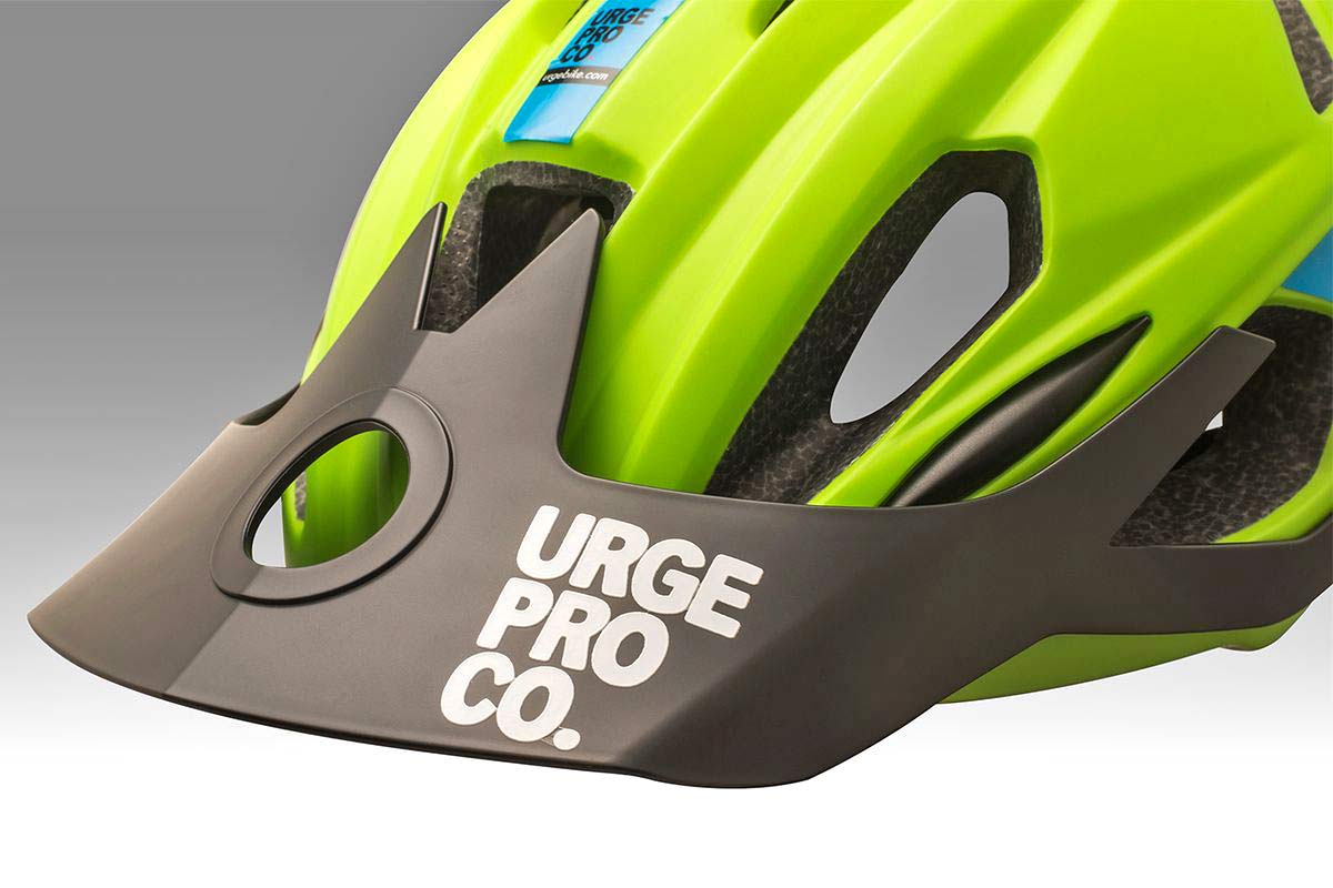 Urge Trailhead affordable trail all mountain bike helmet green visor