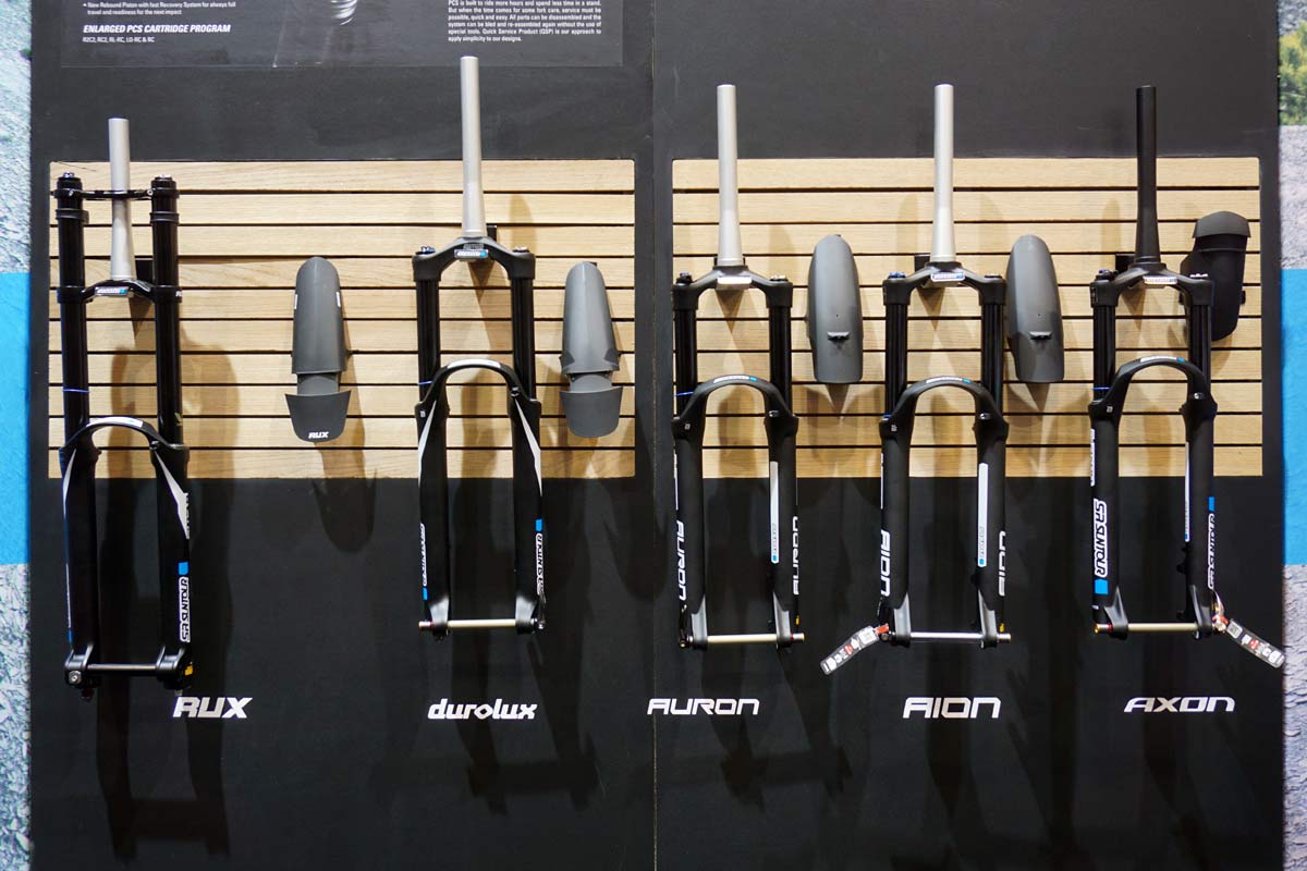 2018 SR Suntour mountain bike suspension fork lineup gets Boost axle options and better damping