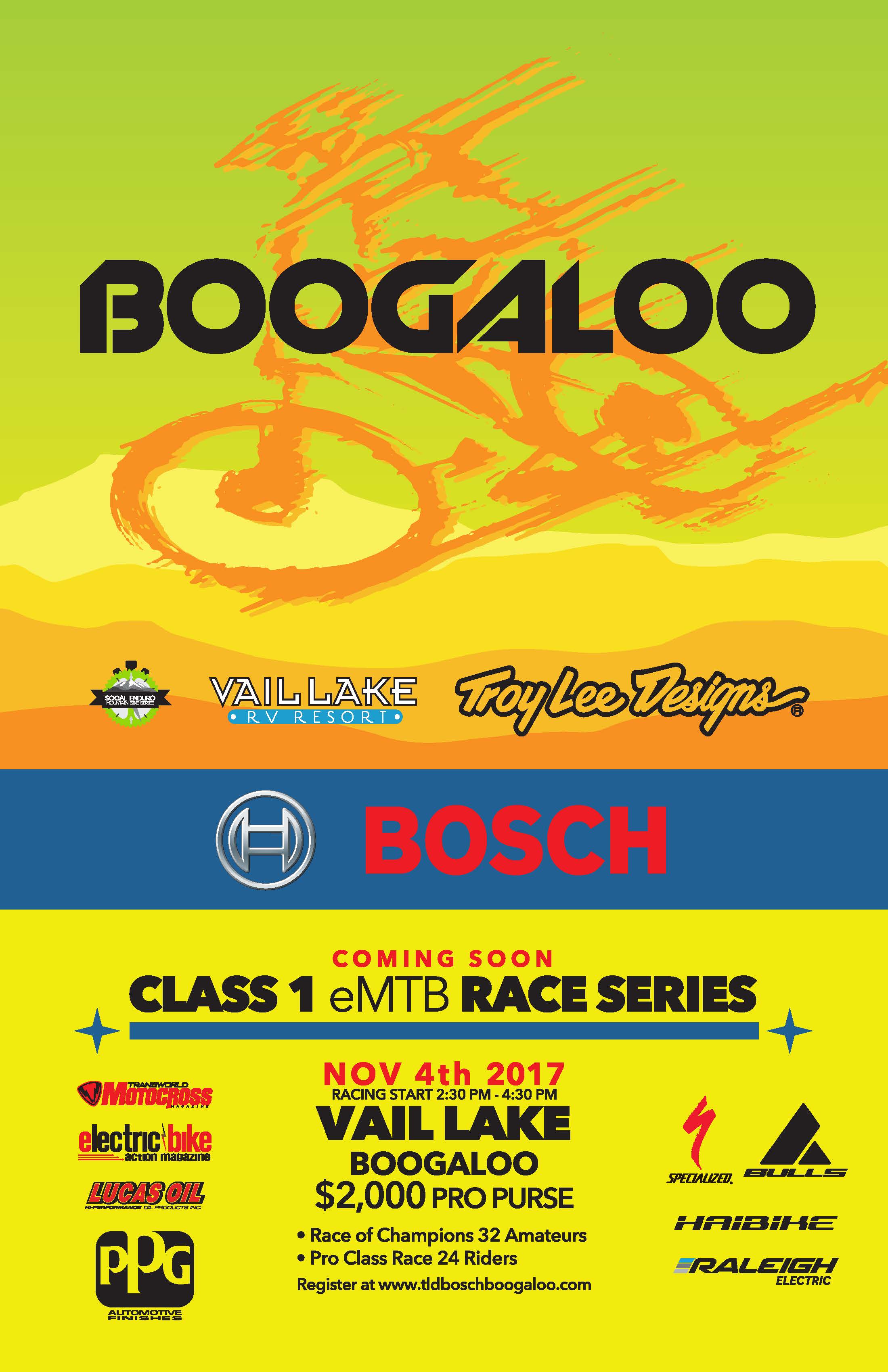 Troy Lee Designs and Bosch Boogaloo eMTB race makes second stop in Temecula this weekend