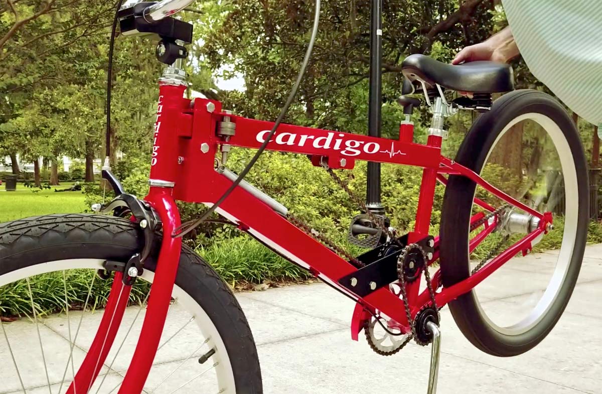 Cardigo bike telescoping upper body workout fitness bike compressed