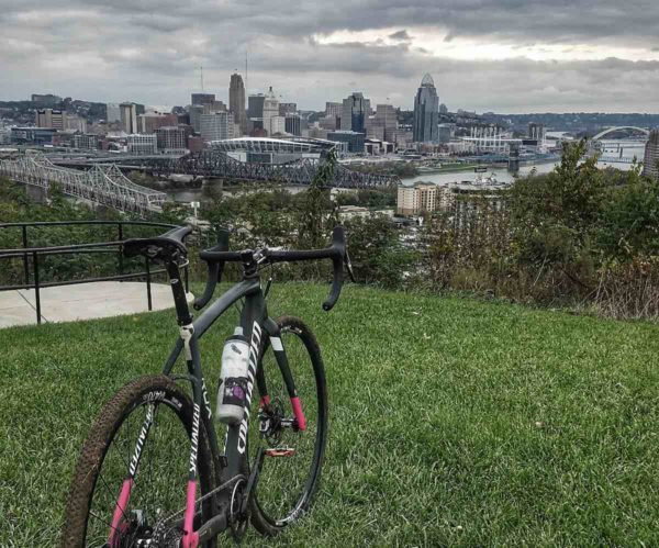 bikerumor pic of the day Overlooking downtown Cincinnati from Devou Park, site of the CincyCX UCI Race on Oct 28th. It's a premier venue for a proper CX race!