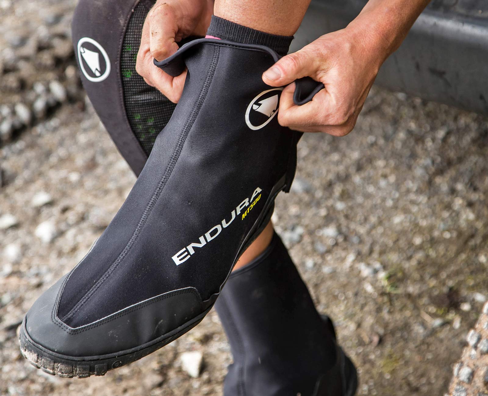 Endura MT500 Plus Overshoe flat pedal platform pedal trail mountain bike overshoes winter shoe covers easy on and off