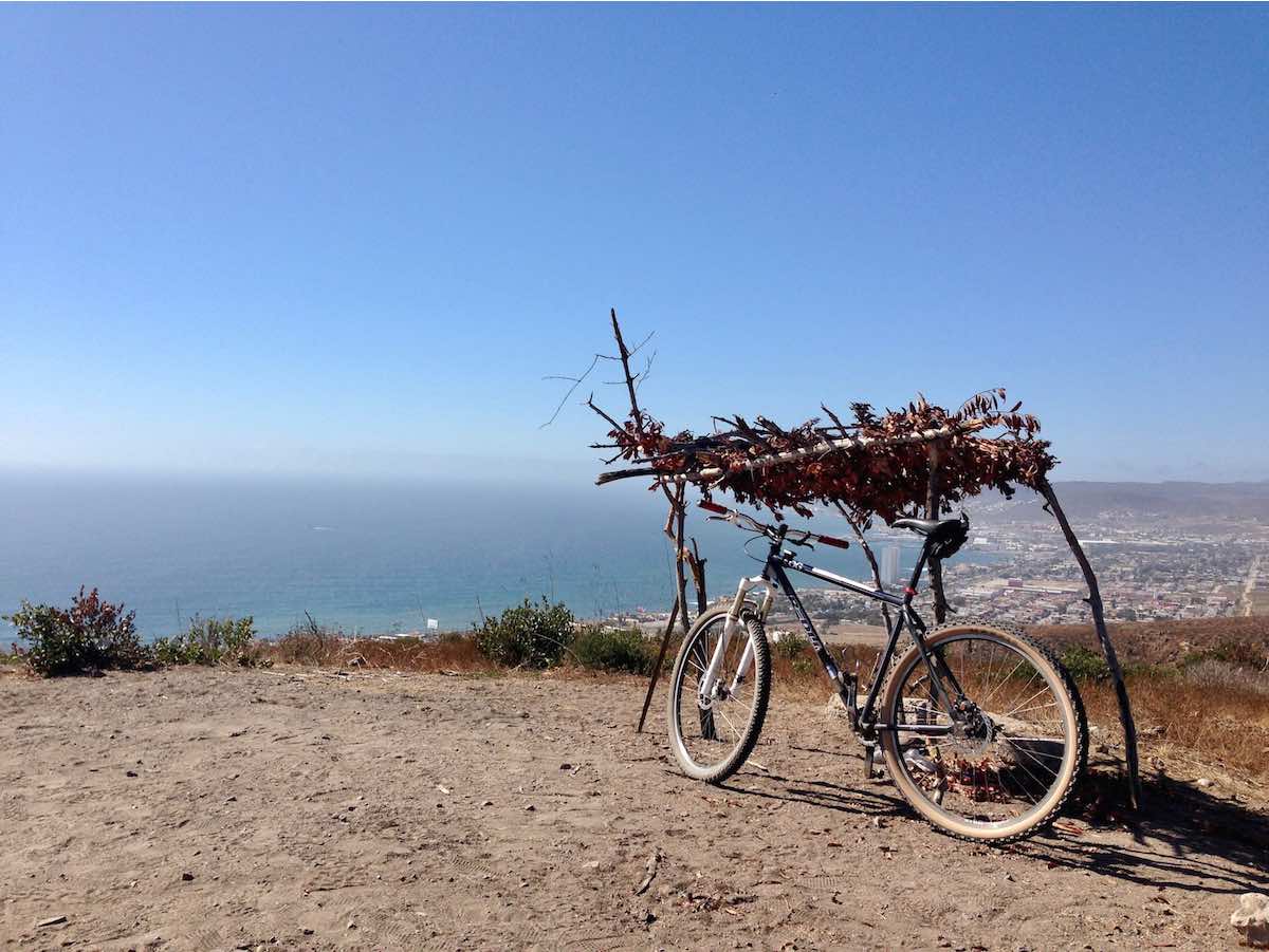 bikerumor pic of the day Photo taken October 10th at a point overlooking the neighborhood of El Sauzal and San Miguel Bay in the City of Ensenada, Baja California, Mexico.