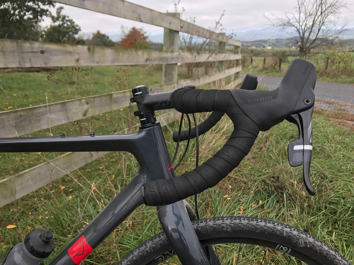 prototype Lauf drop bar road bike handlebar with 90-degree bends to hoods is perfectly ergonomic