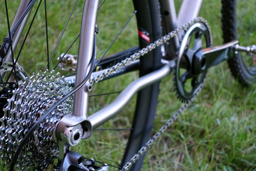 sage titanium PDXCX cyclocross bike has fender mounts for all season training
