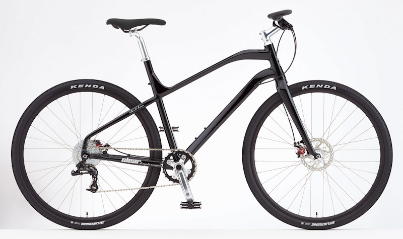 Clear Bicycle Company, the One commuter bike, Black/silver, side