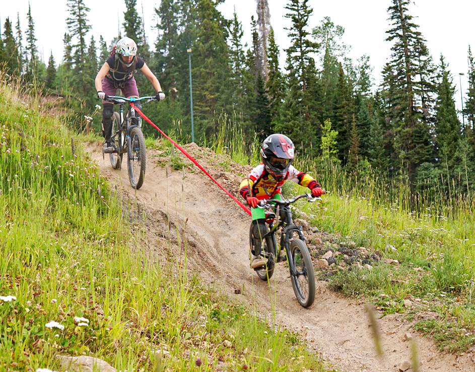 Found: Give the kids a pull for the weekend with the mountain bike Tow-Whee tow  rope - Bikerumor