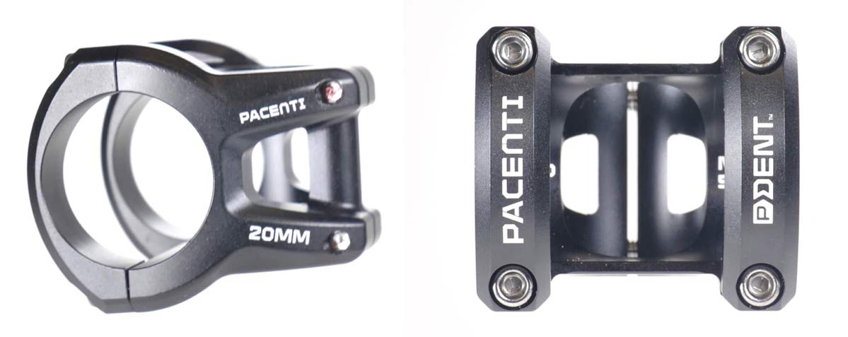 pacenti pdent 25mm and 20mm mountain bike stems with 35mm diameter carbon fiber riser handlebar is the shortest mtb stem in the world