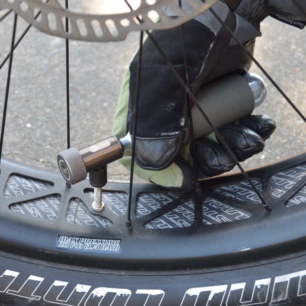 PDW The Fatty Object inflates fat bikes with new 38g CO2 cartridge